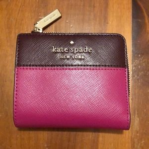 COPY - Kate Spade Wallet, pink and burgundy